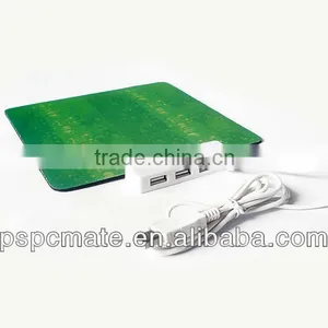 Green Mouse Pad With 4 Port USB Hub For Office And Home thumbnail-1