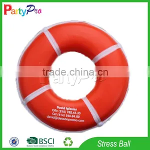 Partypro 2015 Ningbo High Quality Custom Logo Promotional PU Life Ring Stress Toy thumbnail-1