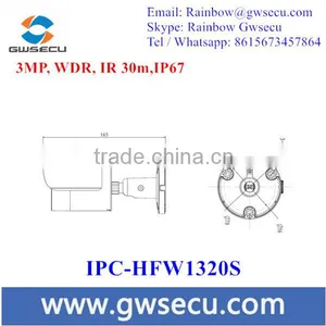 Top 10 CCTV Camera DH-IPC-HFW1320S 3MP HD Network Mini IR Bullet Camera Water-proof IP67 Dahua IP Camera thumbnail-5