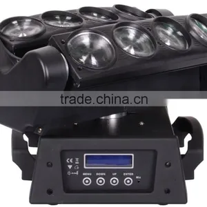 2016 Hot Selling Full Color 8x10w 80w RGBW 4IN1 Disco Stage Light Led Spider Beam Moving Head Light With Base thumbnail-1