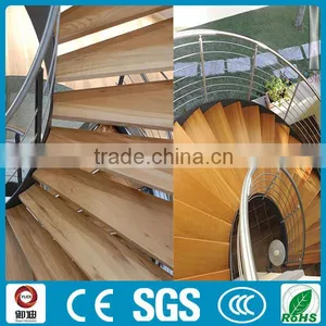 Modern Residential Steel Wood Curved Stair thumbnail-2