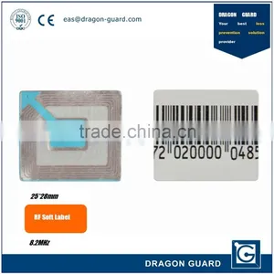 Supermarket Security Blank Soft Label 40*40mm RF Label thumbnail-1