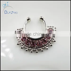 Fashion Septum Clicker Non Piercing Nose Ring thumbnail-2