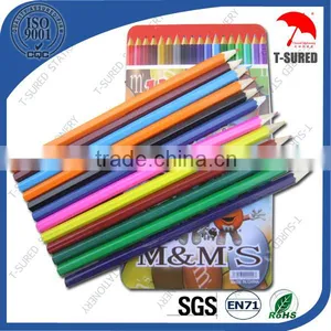 12 Pieces Promotional Color Pencil Set With Tin Box thumbnail-1