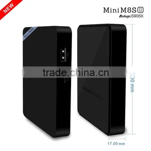 Mini M8SII M8s Amlogic S905X M8S II Andorid 6.0 TV BOX Quad-core100M LAN 2GB/8GB WiFi BT 4.0 H.265 thumbnail-2