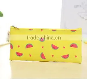 Promotion Fruit Watermelon Print Plain Canvas Pencil Case With Low Price thumbnail-5