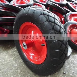Small Metal Cart Wheels for Wheelbarrow,cart and Trolley thumbnail-1