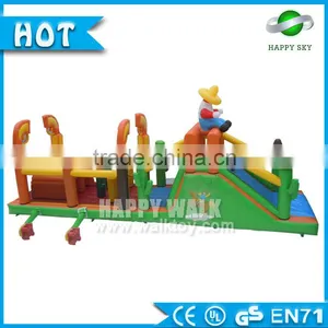 Best Selling Inflatable Joust! 0.55mm PVC 12*4m Cheap Inflatable Obstacle Course, Adult Inflatbale Obstacle for Sale thumbnail-3