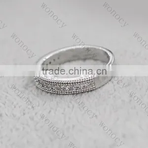 2016 Dongguan New Design Cheap Price Wholesale Fashion Silver Wedding Ring thumbnail-6