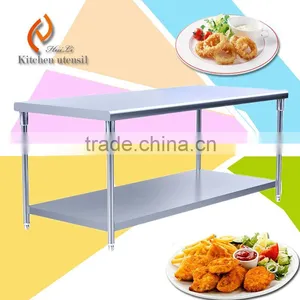 1.2M Middle Sizes Heavy Loading Food Storage Commercial Stainelss Steel Kichen Work Bench Table for Restaurant thumbnail-1