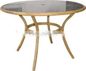 Outdoor Furniture Sling Table Brush Bronze Color thumbnail-1