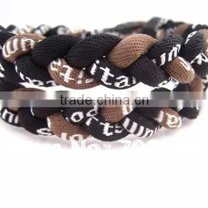 New Large Power Triple Braided Ionic Titanium Balance Sport Baseball Necklace thumbnail-6