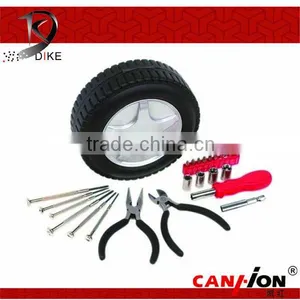 DK-313 Ningbo Dike 24pcs Special Promotion Tire Shape Gift Tool Set thumbnail-1