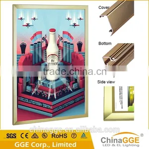 Long Using Life Snap Aluminum Edge Display Light Box for Cabinet Restaurant thumbnail-6