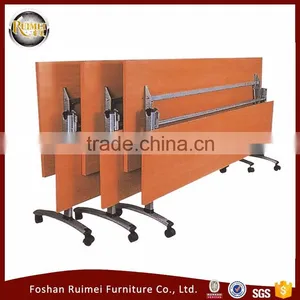 Hot Sale High Quality Folding Wooden Top Modern Folding Conference Table thumbnail-2