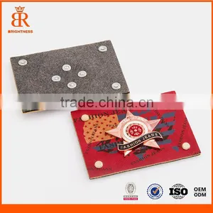 Newest Jeans pu Leather Patches Leather Metal Patch thumbnail-1