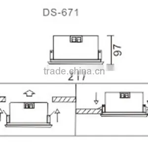 DS-671 High Quality Sound Full Range Ceiling Speaker With Amplifier thumbnail-4