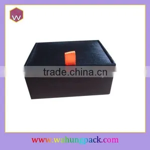 Black Cardboard Cufflink Presentation Box Packaging Cuff Links thumbnail-3