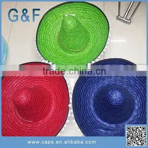 New Design Custom Sombrero Straw Hat For Sale thumbnail-5
