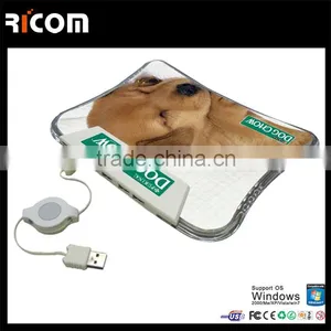 Printed Usb Mouse Pad With Hub,speaker Mouse Pad With Usb Hub--MP208 thumbnail-6