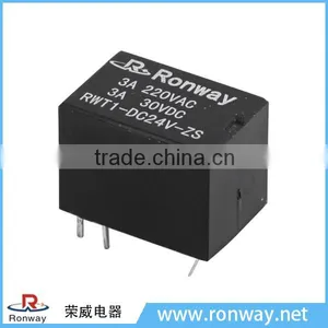 Ronway Factory Stable Performance Long Service Life RWT1 1Z 2A 3V dc Relay thumbnail-1