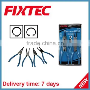 Fixtec Hand Tool 7 Inch 180mm Cheap 4 Pcs Internal Circlip Plier Set thumbnail-1