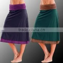 Cotton 2 Fabric Skirt High Quality With Shape thumbnail-1