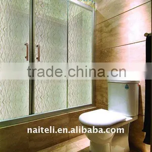 Mesh Image Decorative Acrylic Shower Doors thumbnail-1