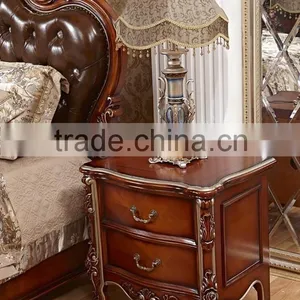2016 Yumian Luxury European Type Classic Style Bedroom Set Bed Bedside Table Wardrobe Dressing Table Commode thumbnail-3