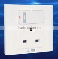 British Standard Electrical Socket With Switch and Indicator thumbnail-1