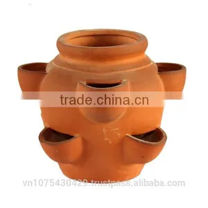 Ceramic Flower Pots , 8 Hole Herb Terracotta Pots Wholesale, Cheap Ceramic Flower Pots thumbnail-2