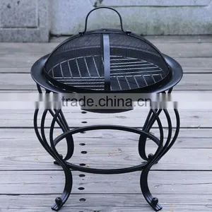 Metal Power Caoted Round Outdoor Fire Pit thumbnail-1