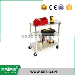 TJG High Quality Stainless Steel Restaurant All-Purpose Utility Cart Trolley Dolly thumbnail-6