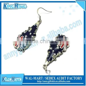 Fashion Enamel Metal Earring With National Flag Designs thumbnail-1