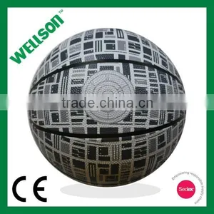 Full Color Overall Printed Rubber Basketball thumbnail-1