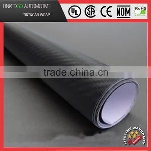 Wholesale Fiber Vinyl 1.52*30M Waterproof Black 3d Carbon Fiber Vinyl thumbnail-1
