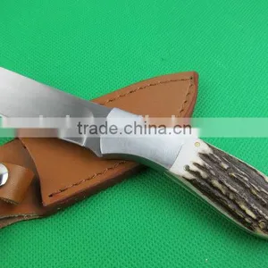 OEM Small Straight Knife, Antler Handle Hunting Knife UD401777 thumbnail-2