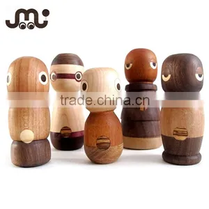 Handmade Unfinished Wooden Toy Peg Doll thumbnail-1