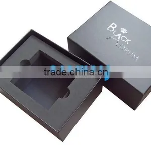 Custom Design Handmade Black Square Gift Packaging Box With Foam Insert Packaging for Mirror From Shenzhen Factory thumbnail-3