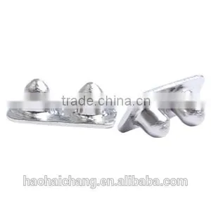 Double Solid Brass Round Head Brass Terminals Rivets thumbnail-2