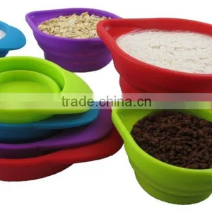 Candy Color 4pcs/set 60-250ml Food Thickening Silicone Measuring Spoons thumbnail-2