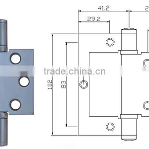 Stainless Steel Flush Hinge thumbnail-1