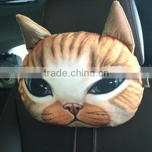 Aimigou Plush Animal Face Car Head Rest Pillows/ Car Seat Head Neck Rest Pillow thumbnail-6