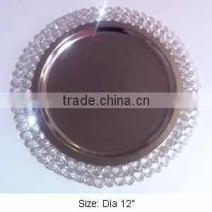 Crystal Charger Plate, Crystal Charger Plate for Sale thumbnail-1