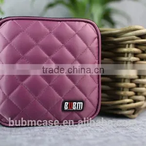 Purple 32 Capacity 230D Space Twill PVC Fabric DVD Case CD Holder Personalized cd Case Multi Disc Dvd Cases thumbnail-3