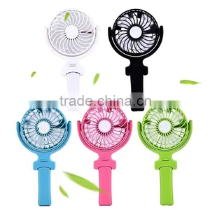 Mini Portable Fan Rechargeable Personal Handheld USB Desktop Fan Battery Operated / USB Powered Fan thumbnail-1