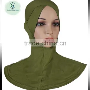 Fashion Soft Cotton Viscose Jersey Criss Cross Inner Ninja Scarf Inner Hijab /underscarf thumbnail-1