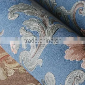 Beautiful Flower Embossed Wallpaper in Blue Color thumbnail-4