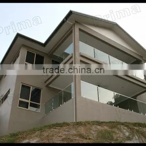 Frameless Patterned Glass Sheet Design For Glass Panel Installed For Terrace Glass Fence thumbnail-5