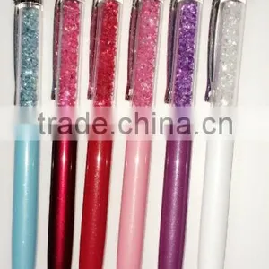 Promotional Crystal Pen With Crystal Flower Shape Pendant Promtional Gift thumbnail-1